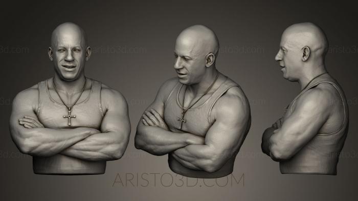 Busts and bas-reliefs of famous people (BUSTC_0640) 3D model for CNC machine